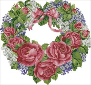 Roses And Lilac Wreath Roses And Lilac Wreath