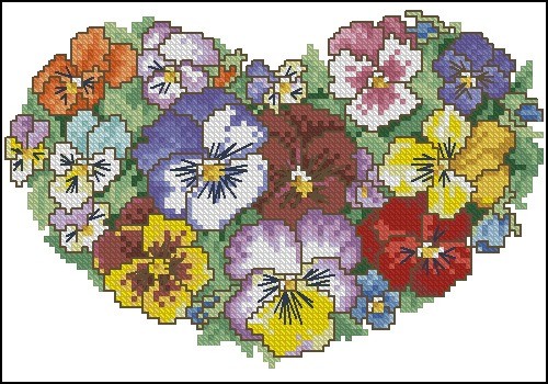 Pansy Heart