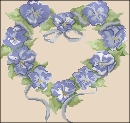 Couronne Pansies