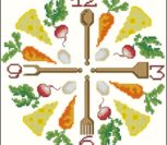 Вышитые часы для кухни Вышитые часы для кухни