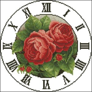 Часы "Две красные розы" Часы "Две красные розы"