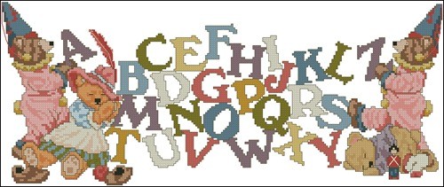 Teddy Bears ABC Banner