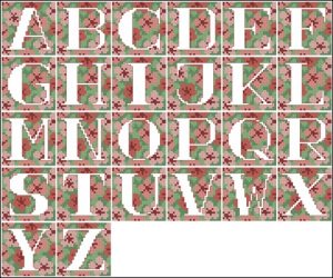 Floral Alphabet Monogram Floral Alphabet Monogram