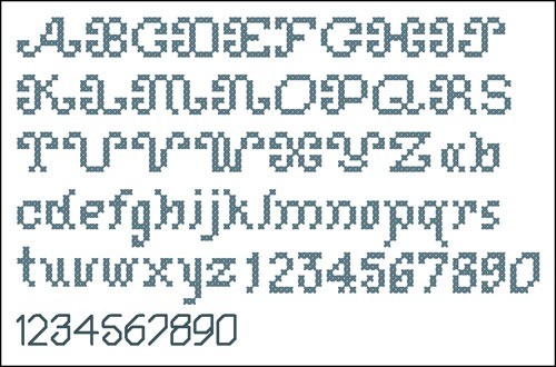 Birth Sampler Alphabets