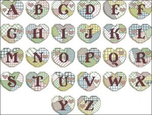 Patchwork Heart Alphabet Patchwork Heart Alphabet