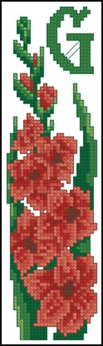 Bookmark - Gladiola