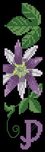 Bookmark - Passion Flower