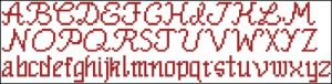 ABC for cross stitch