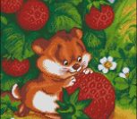 Хомячок с клубникой Хомячок
