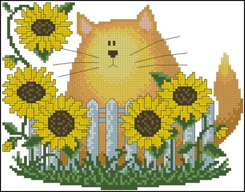 Sunflower Cat