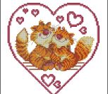Котики в сердечке Котики в сердечке