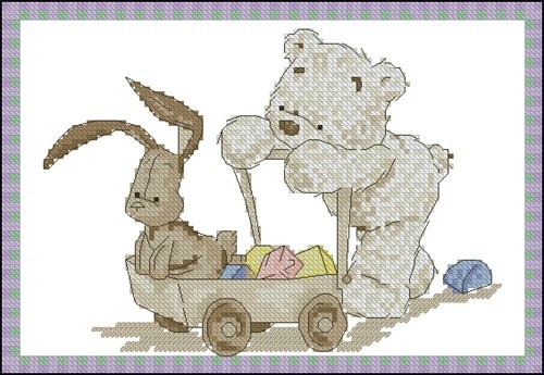 Lickle Bear and Bunny Playtime