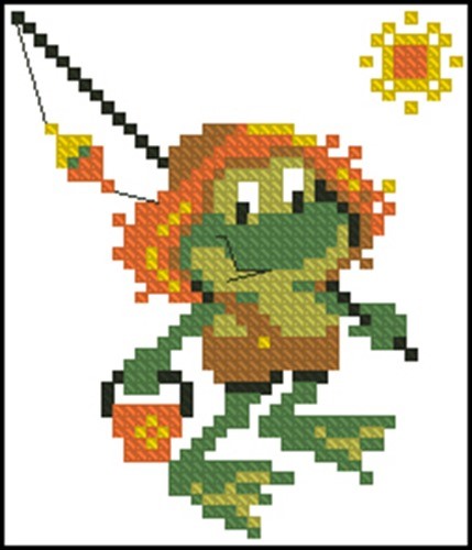 Frog Going Fishing