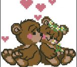 Мишки целуются Мишки целуются