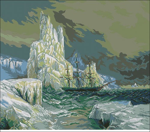 Icebergs by Aivazovsky