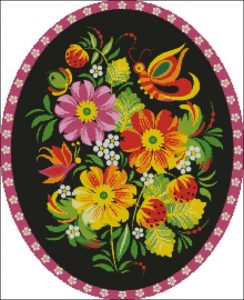 Бабочка (жостовская роспись) Бабочка (жостовская роспись)