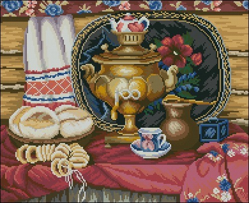 Натюрморт с самоваром