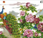 Peacock and peony Peacock and peony