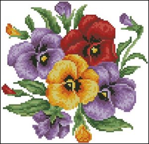 Pansy Pillow Pansy Pillow