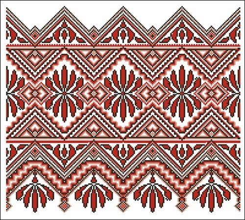 Рушник "Багряні квіти"