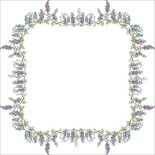 Table Runner (Flight over Wistaria)
