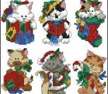 Christmas kitty ornaments Christmas kitty ornaments