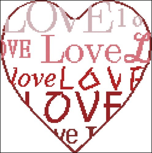 Подушка - Love red