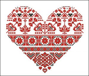 Сердце с орнаментом