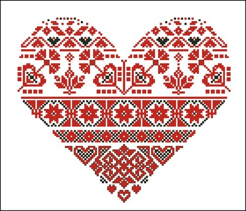 Сердце с орнаментом