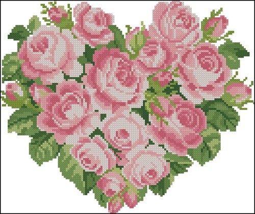 Heart «Pink roses»