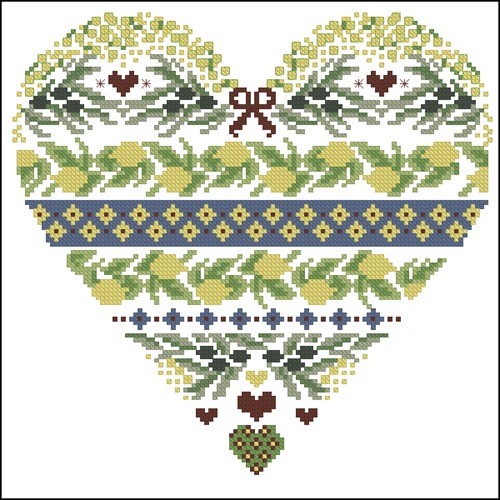 Coeur olive citron