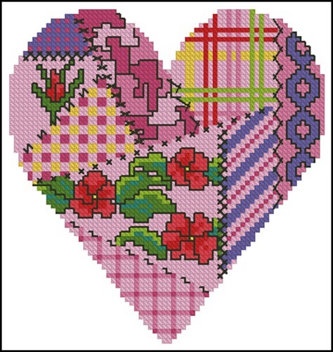 Patchwork heart