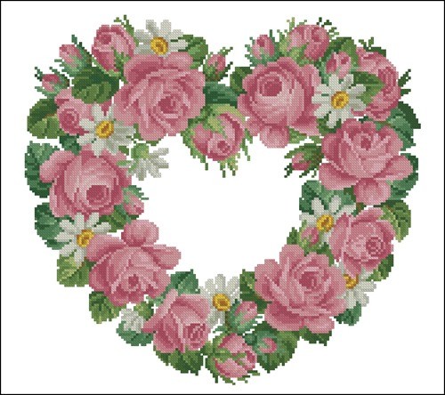 Heart of Roses and Daisies