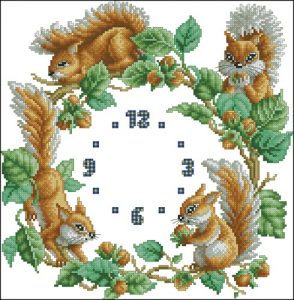 Reloj Ardillas