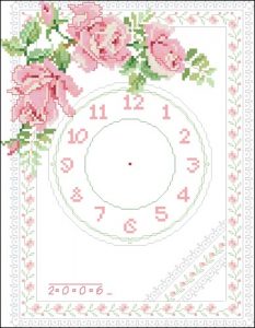 Pink Rose Clock Pink Rose Clock