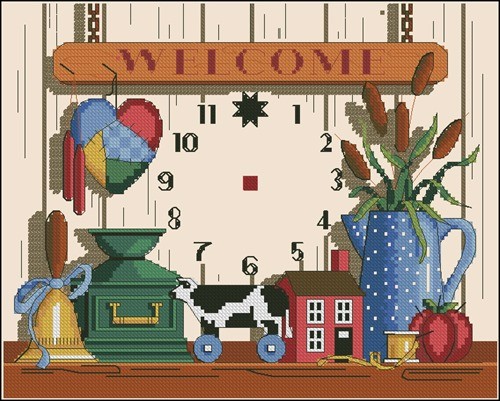 Часы "WELCOME"