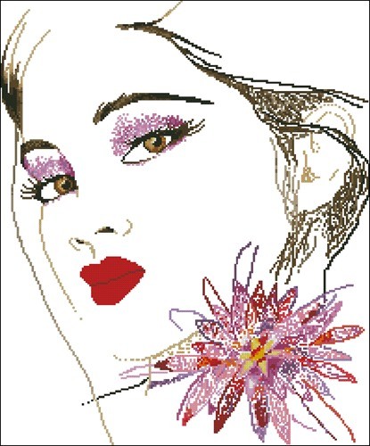 Lady with a Flower