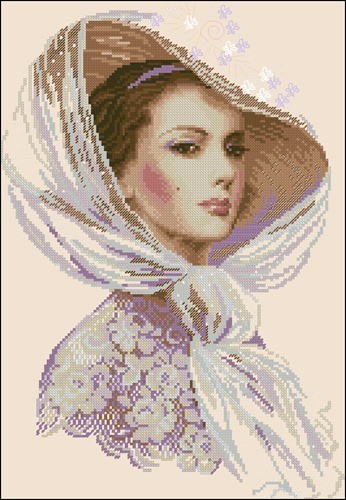 Lady in Lilac Bonnet