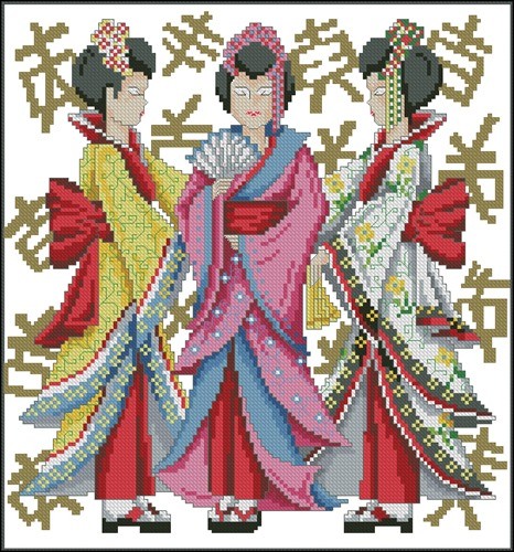 Three Geishas