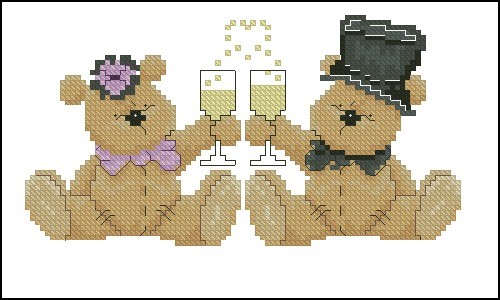 Bear Cubs with Champagne