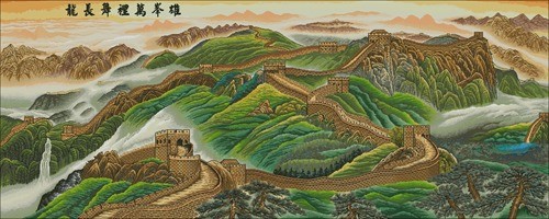Great Wall Through the Mountains
