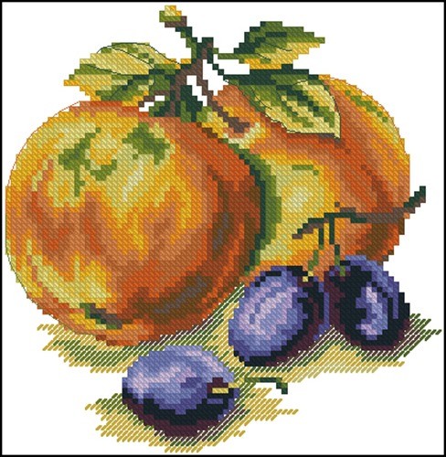 Сливы с яблоками