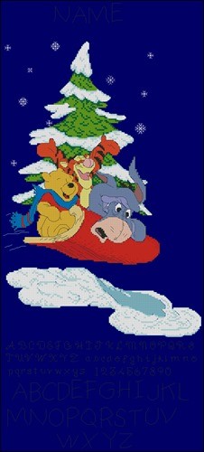 Winnie the Pooh Christmas -Stocking