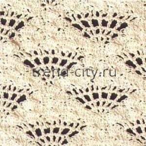 Ажурный узор крючком №2291