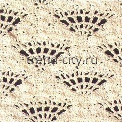 Ажурный узор крючком №2291
