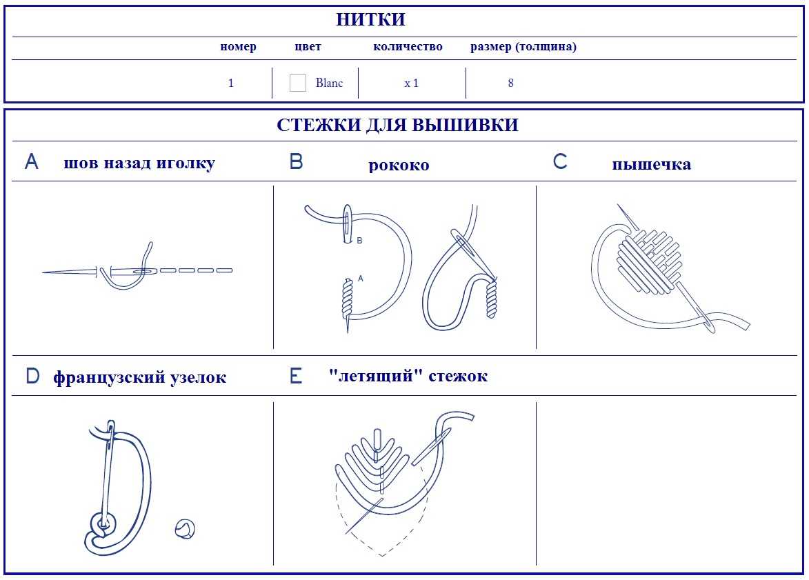 Белая гладь “Любовь” схема