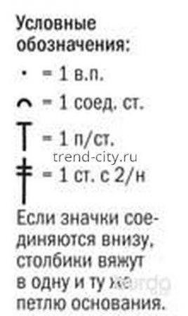 Белый купальник крючком ключ к схеме