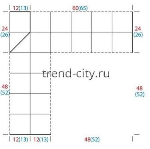 Белый пуловер крючком из мотивов схема 2