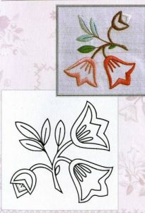 Цветочки-ягодки: 6 рисунков Цветочки-ягодки схема гладью 2