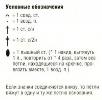 Мотив крючком №3005 ключ к схеме